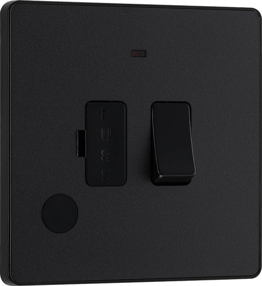 BG Evolve PCDMB52B 13A Switched Fused Connection Unit with Power LED Indicator & Flex Outlet - Matt Black (Black) - westbasedirect.com