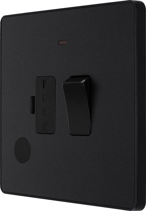 BG Evolve PCDMB52B 13A Switched Fused Connection Unit with Power LED Indicator & Flex Outlet - Matt Black (Black) - westbasedirect.com