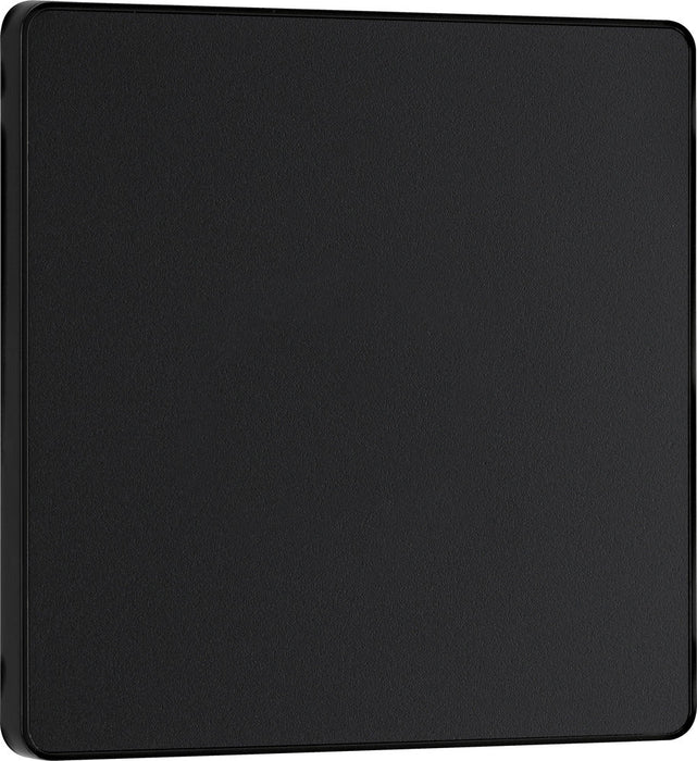 BG Evolve PCDMB94B Single Blank Plate - Matt Black (Black) - westbasedirect.com