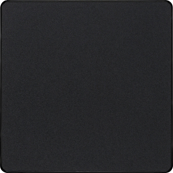 BG Evolve PCDMB94B Single Blank Plate - Matt Black (Black) - westbasedirect.com