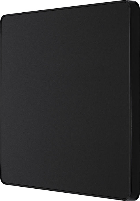 BG Evolve PCDMB94B Single Blank Plate - Matt Black (Black) - westbasedirect.com