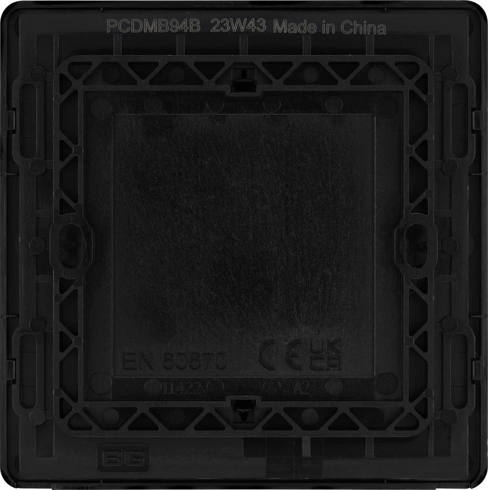 BG Evolve PCDMB94B Single Blank Plate - Matt Black (Black) - westbasedirect.com