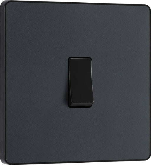 BG Evolve PCDMG12B 20A 16AX 2 Way Single Light Switch - Matt Grey (Black) - westbasedirect.com