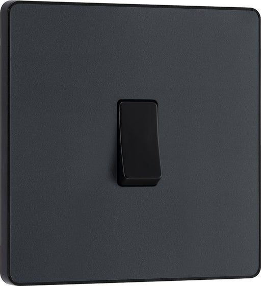 BG Evolve PCDMG13B 20A 16AX Single Intermediate Light Switch - Matt Grey (Black) - westbasedirect.com