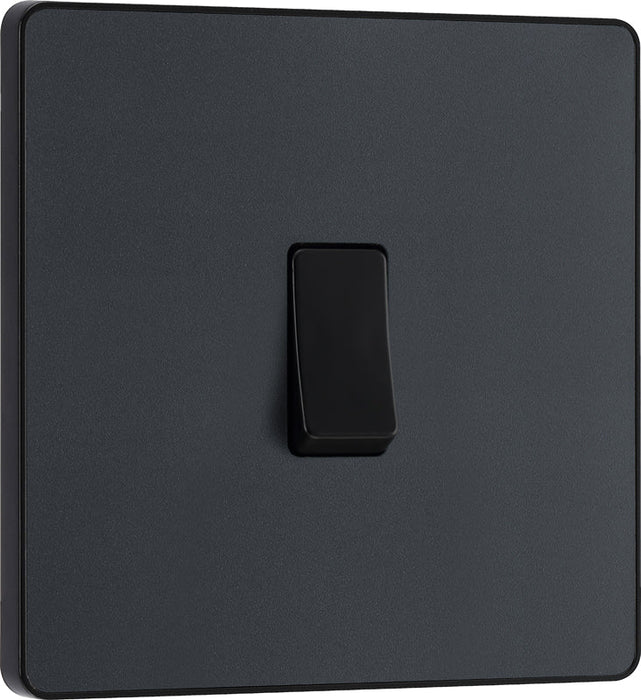 BG Evolve PCDMG13B 20A 16AX Single Intermediate Light Switch - Matt Grey (Black) - westbasedirect.com