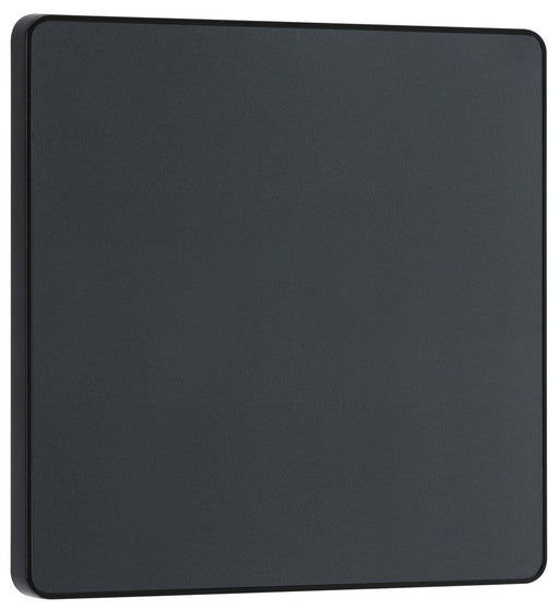 BG Evolve PCDMG94B Single Blank Plate - Matt Grey (Black) - westbasedirect.com
