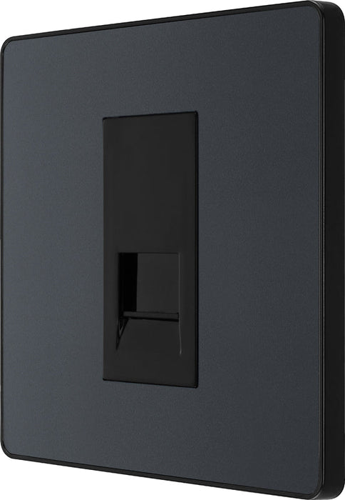 BG Evolve PCDMGBTM1B Single Master Telephone Socket - Matt Grey (Black) - westbasedirect.com