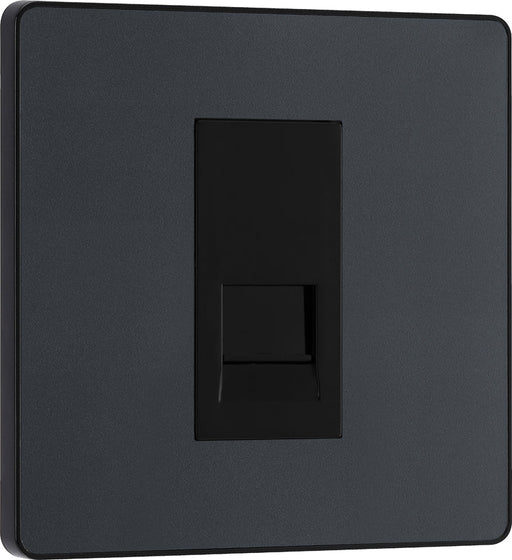 BG Evolve PCDMGBTS1B Single Secondary Telephone Socket - Matt Grey (Black) - westbasedirect.com