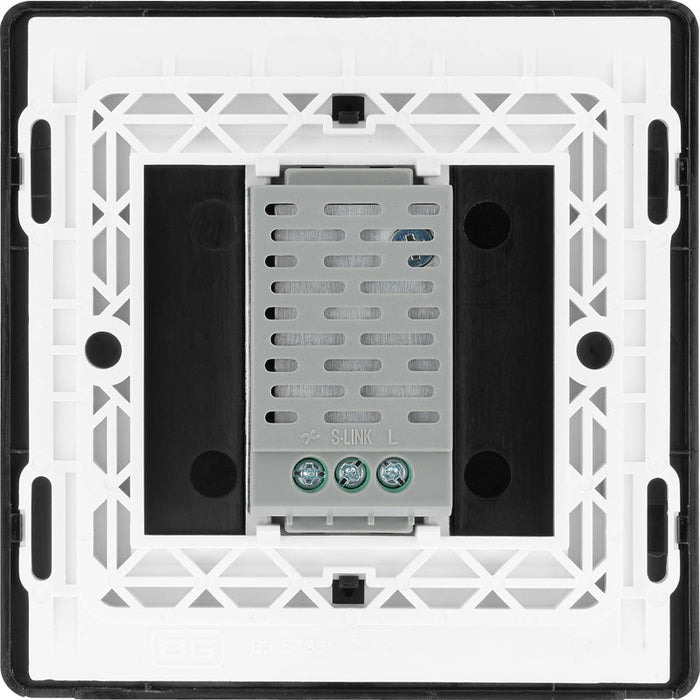 BG Evolve PCDMGTDM1B 2-Way Master 200W Single Touch Dimmer Switch - Matt Grey (Black) - westbasedirect.com