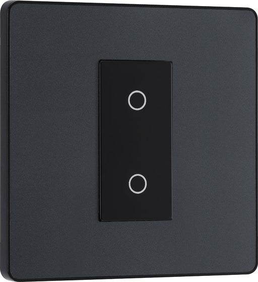 BG Evolve PCDMGTDS1B 2-Way Secondary 200W Single Touch Dimmer Switch - Matt Grey (Black) - westbasedirect.com