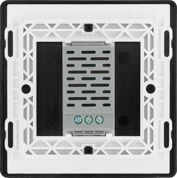 BG Evolve PCDMGTDS1B 2-Way Secondary 200W Single Touch Dimmer Switch - Matt Grey (Black) - westbasedirect.com