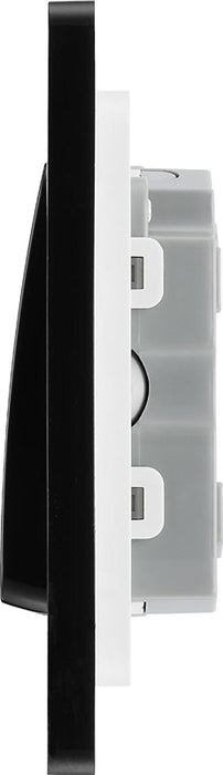 BG Evolve PCDSB15B 10A Triple Pole Fan Isolator Switch - Satin Brass (Black) - westbasedirect.com