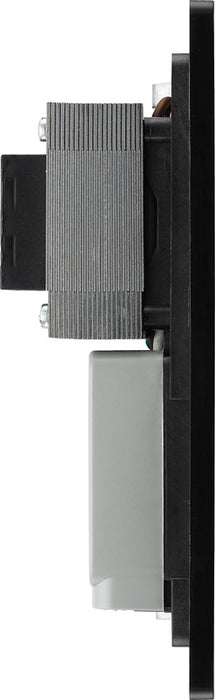 BG Evolve PCDSB20B 115/240V Dual Voltage Shaver Socket - Satin Brass (Black) - westbasedirect.com