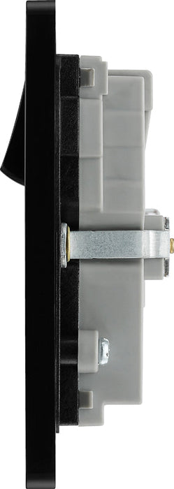 BG Evolve PCDSB22U3B 13A Double Switched Power Socket + 2xUSB(3.1A) - Satin Brass (Black) (5 Pack) - westbasedirect.com