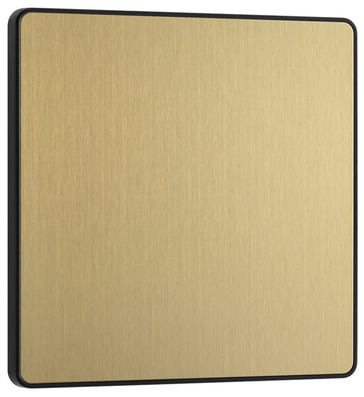 BG Evolve PCDSB94B Single Blank Plate - Satin Brass (Black) - westbasedirect.com