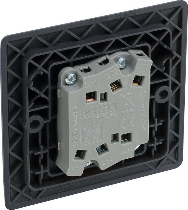 BG Part M PM42 Double Light Switch 10A - westbasedirect.com