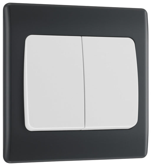 BG Part M PM42W Double Light Switch 10A Wide Rocker - westbasedirect.com
