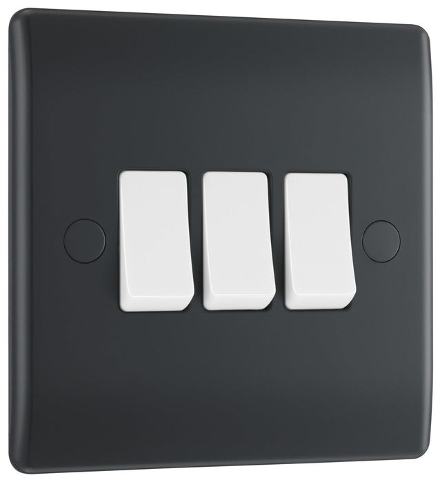 BG Part M PM43 Triple Light Switch 10A - westbasedirect.com