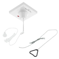 BG Part M PM804GR 10A Triple Pole Fan Isolator Ceiling Switch, Grey Cord & Bangle