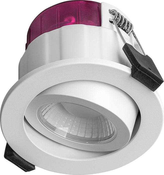 Luceco PTA6WCCT FType Elite 4W/6W 750Lm Power Change & 4 Colour CCT 2700K/3000K/4000K/6000K Dimmable IP65 White - Adjustable - westbasedirect.com
