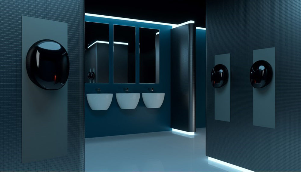 Velair EHDBBLG002 VA AirGuard Textured Hand Dryer Backboard Grey Large - westbasedirect.com