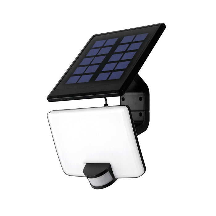 Luceco LEXSF8B40 Solar Guardian Floodlight with PIR Sensor & Detachable Solar Panel 8W 800lm 4000K - westbasedirect.com