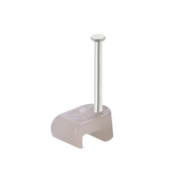Unicrimp QFC1 2mmx4mm Clear Flat Cable Clips for Bellwire (Pack 100)