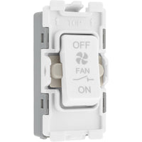 BG R15 Nexus Grid 20A Triple Pole Fan Isolator - White