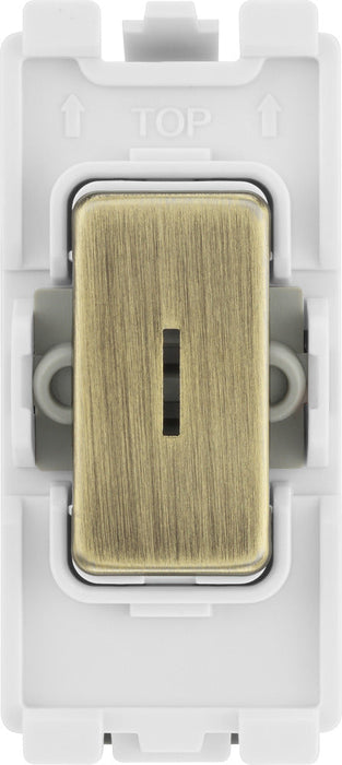 BG RAB30KY Nexus Grid 20A Secret Key DP - Antique Brass - westbasedirect.com
