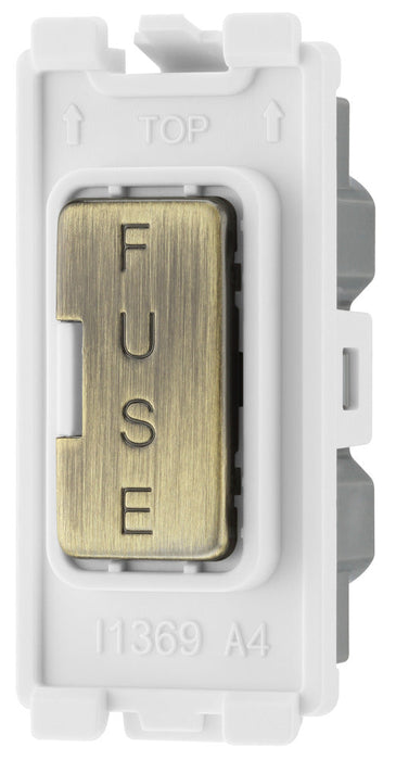 BG RABFUSE Nexus Grid Fuse Holder - Antique Brass - westbasedirect.com