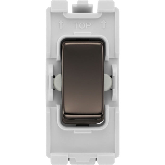 BG RBN12C Nexus Grid 20A SP 2-Way Centre Off - Black Nickel - westbasedirect.com
