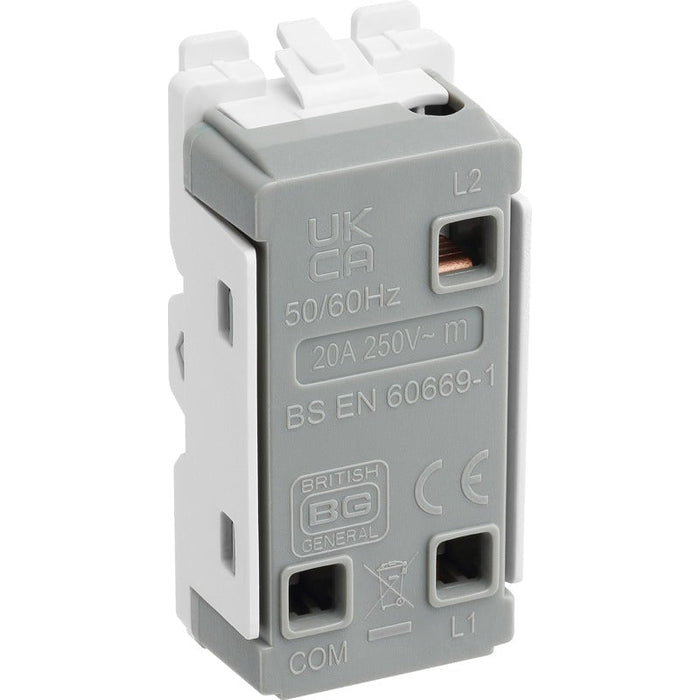 BG RBN12C Nexus Grid 20A SP 2-Way Centre Off - Black Nickel - westbasedirect.com