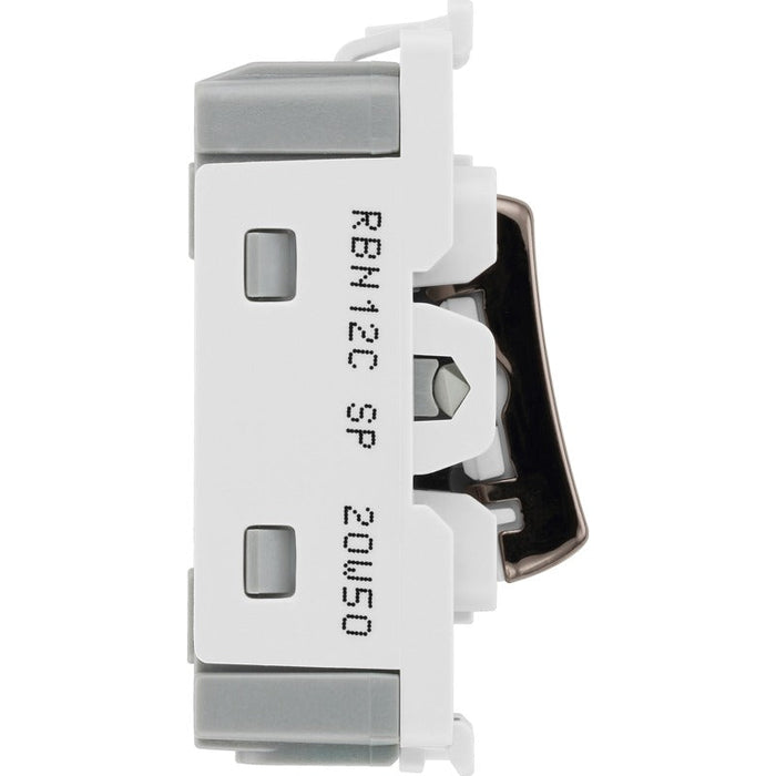 BG RBN12C Nexus Grid 20A SP 2-Way Centre Off - Black Nickel - westbasedirect.com