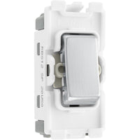 BG RBS12 Nexus Grid 20A SP 2-Way - Brushed Steel