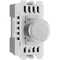 BG RBSDTR Nexus Grid Dimmer 2-Way 200W Trailing Edge - Brushed Steel
