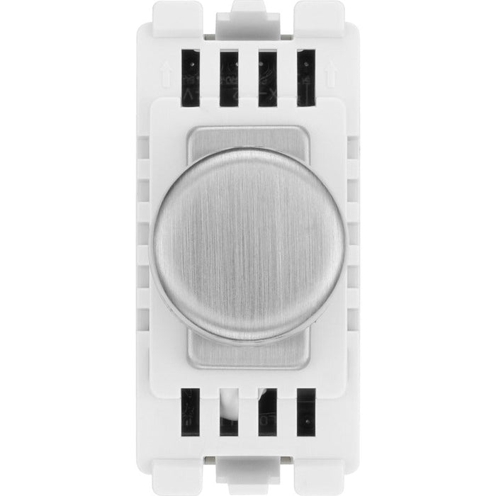 BG RBSDTR Nexus Grid Dimmer 2-Way 200W Trailing Edge - Brushed Steel - westbasedirect.com