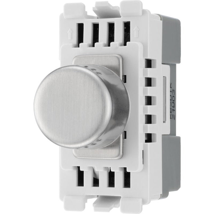 BG RBSDTR Nexus Grid Dimmer 2-Way 200W Trailing Edge - Brushed Steel - westbasedirect.com