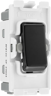 BG RFB12C Nexus Grid 20A SP 2-Way Centre Off - Matt Black
