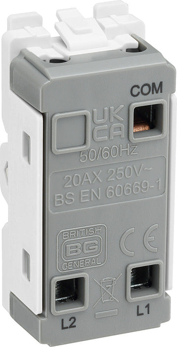 BG RFB12KY Nexus Grid 20A Secret Key SP 2-Way - Matt Black - westbasedirect.com