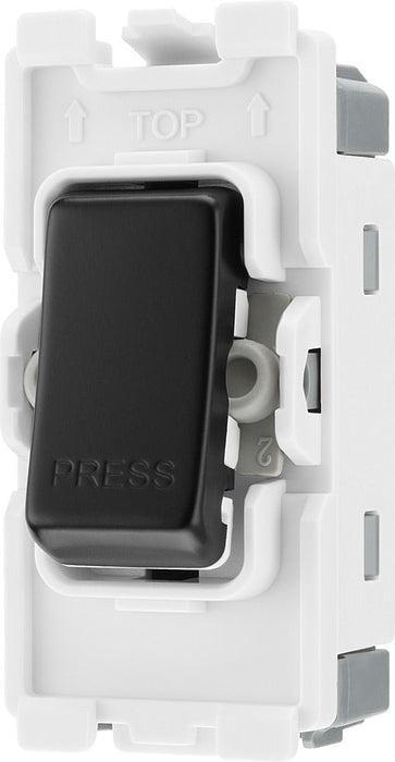 BG RFB14 Nexus Grid 20A SP 2-Way Retractive (PRESS) - Matt Black - westbasedirect.com