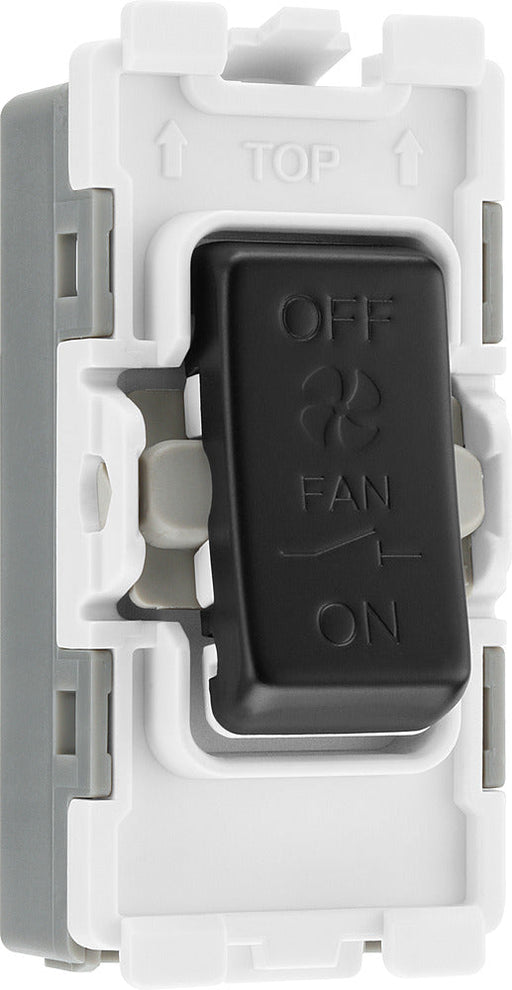 BG RFB15 Nexus Grid 20A Triple Pole Fan Isolator - Matt Black - westbasedirect.com