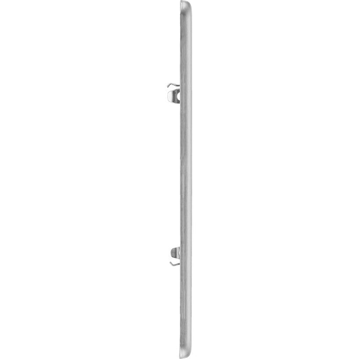BG RFBS2 Flatplate Screwless 2G Grid Front Plate - Brushed Steel - westbasedirect.com