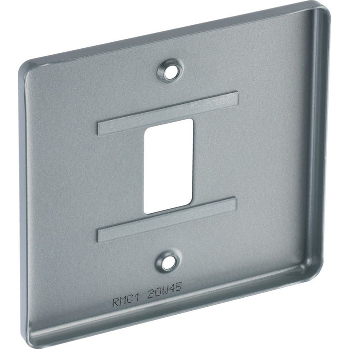 BG RMC1 Metal Clad 1G Grid Front Plate - westbasedirect.com