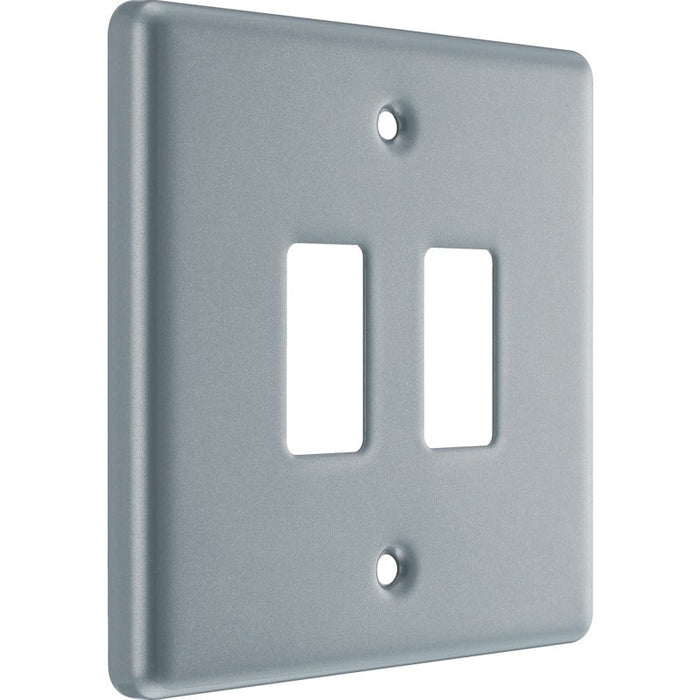 BG RMC2 Metal Clad 2G Grid Front Plate - westbasedirect.com