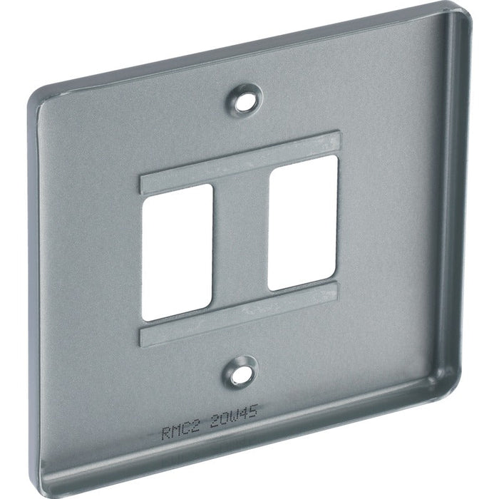 BG RMC2 Metal Clad 2G Grid Front Plate - westbasedirect.com
