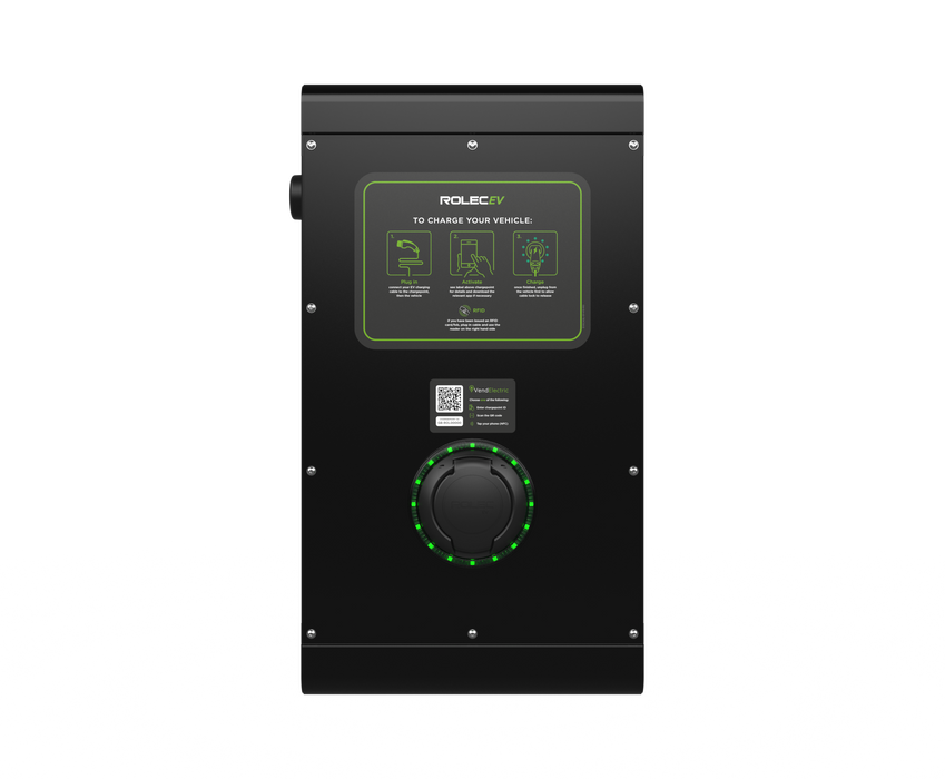 Rolec ROLEC0111B SecuriCharge Smart EV Charger - 1x up to 7.4kw Type 2 Socket - Black - westbasedirect.com