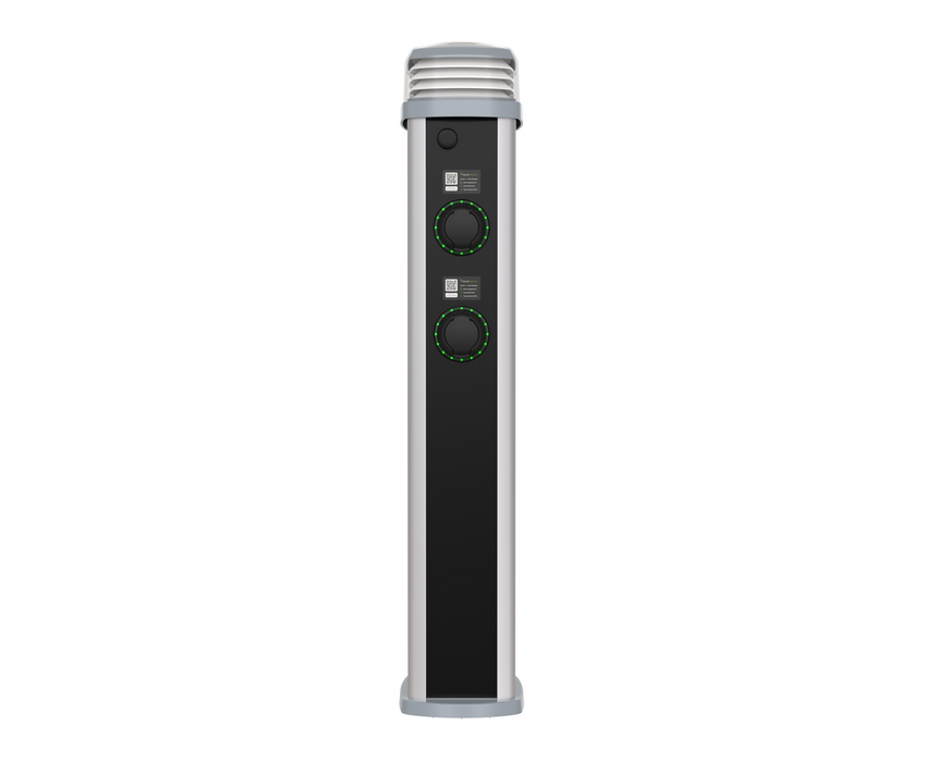 Rolec ROLEC0425B Quantum Smart EV Charging Pedestal - 4x up to 7.4kw Type 2 Sockets - Black - westbasedirect.com