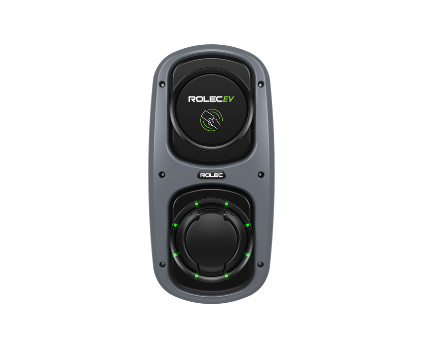 Rolec ROLEC4020G WallPod Smart EV Charger - up to 7.4kw Type 2 Socket - Grey - westbasedirect.com