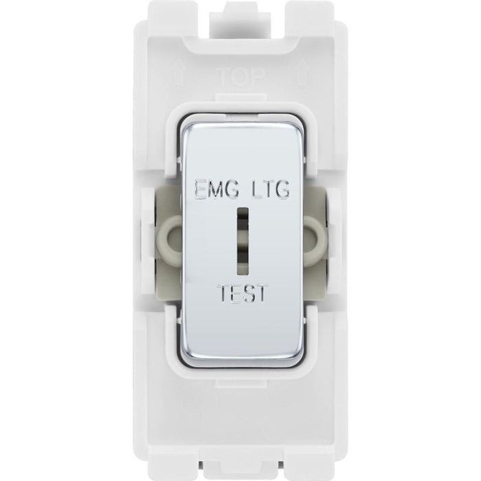 BG RPC12EL Nexus Grid 20A Secret Key SP 2-Way (EMG LTG TEST) - Polished Chrome - westbasedirect.com