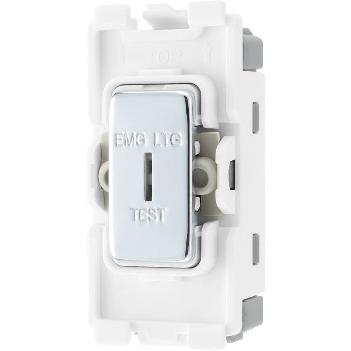 BG RPC12EL Nexus Grid 20A Secret Key SP 2-Way (EMG LTG TEST) - Polished Chrome - westbasedirect.com